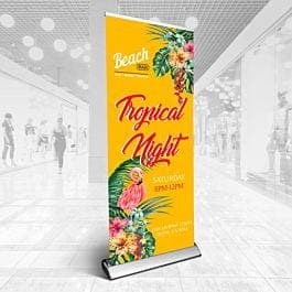 Deluxe Single-Sided Retractable Banner Stands