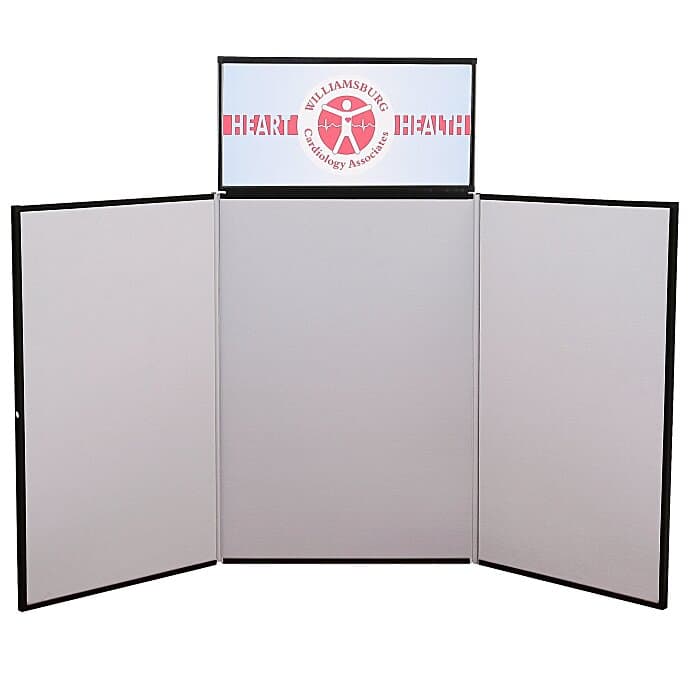 Fold N Go Tabletop Display - 6 feet - Header