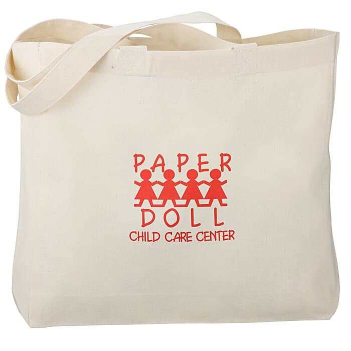Gusseted Organic Cotton Sheeting Tote