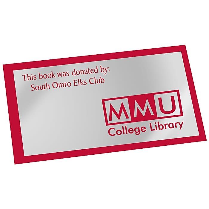 Tamper Evident Chrome Sticker - S