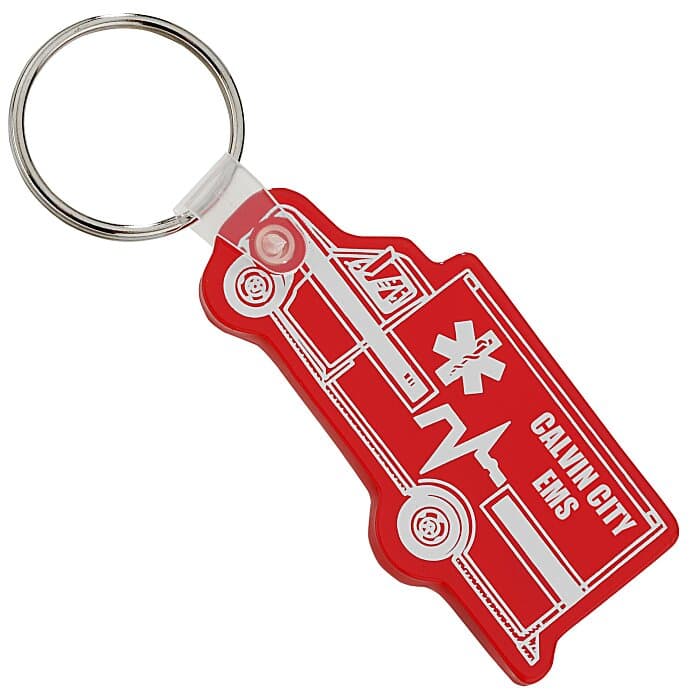 Ambulance Soft Keychain - Translucent