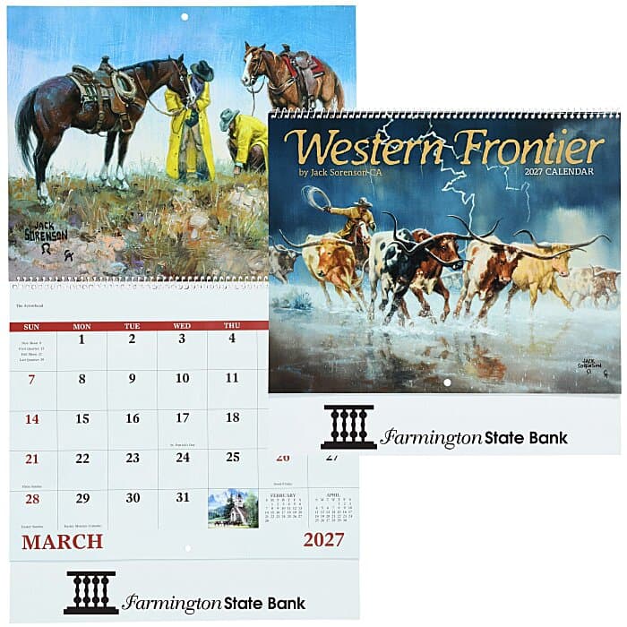Western Frontier Calendar - Spiral