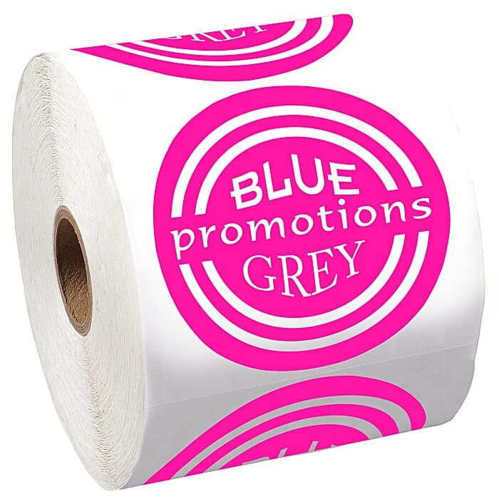 Lapel Sticker by the Roll - Circle - 2-3/4 inches