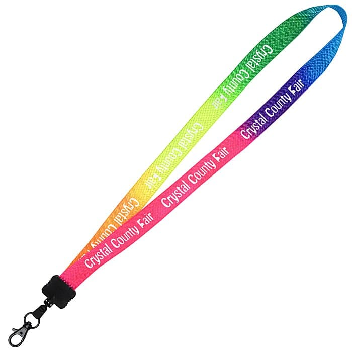 Tie-Dye Multicolor Lanyard - 3/4 inches - Metal Lobster Claw