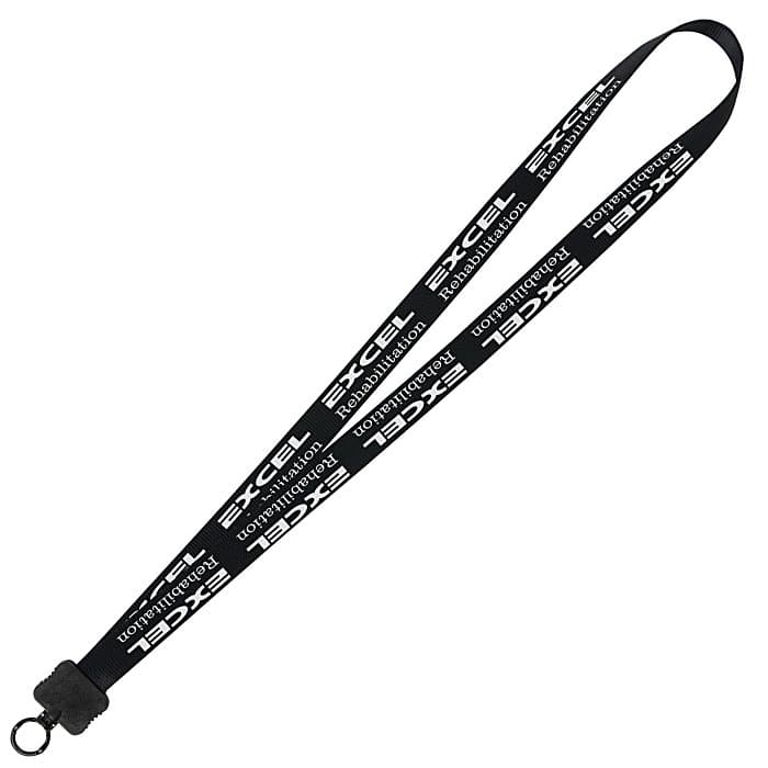 Smooth Nylon Lanyard - 3/4 inches - 32 inches - Plastic O-Ring