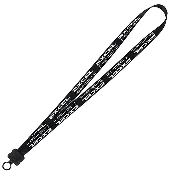 Smooth Nylon Lanyard - 3/4 inches - 36 inches - Plastic O-Ring