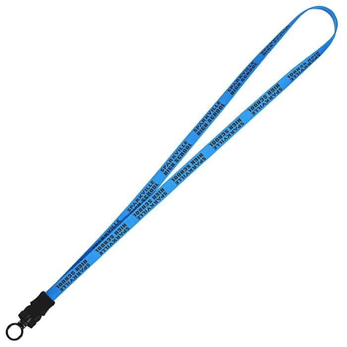 Smooth Nylon Lanyard - 1/2 inch - 32 inches - Snap Buckle Release