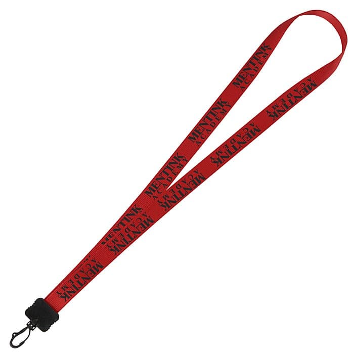 Smooth Nylon Lanyard - 3/4 inches - 34 inches - Plastic Swivel Snap Hook