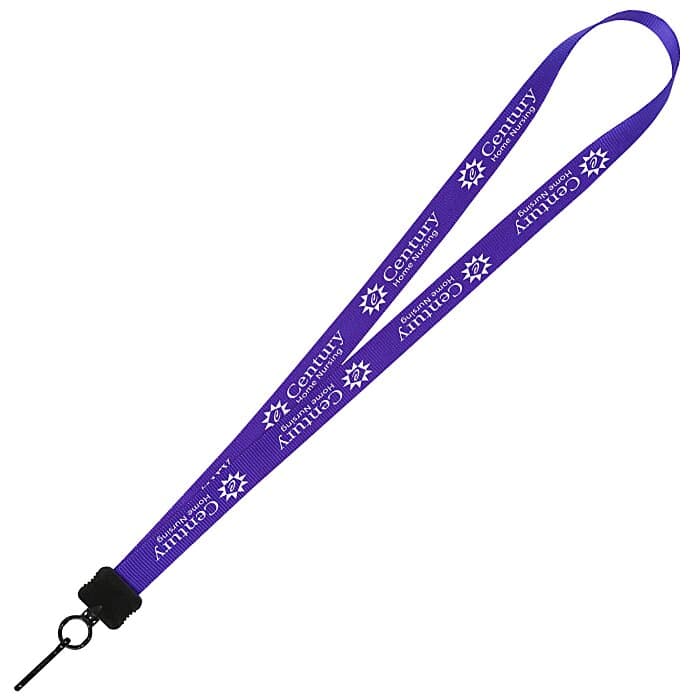 Smooth Nylon Lanyard - 3/4 inches - 36 inches - Metal Swivel Snap Hook