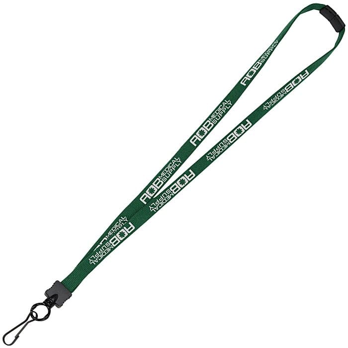 Lanyard with Neck Clasp - 5/8 inch - 32 inches - Metal Swivel Snap Hook