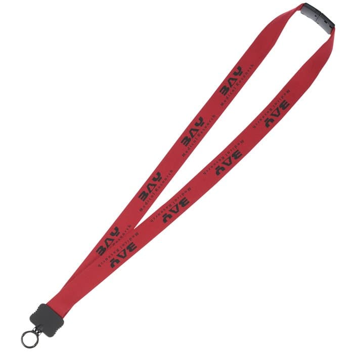 Lanyard with Neck Clasp - 7/8 inches - 32 inches - Plastic O-Ring