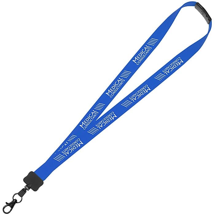 Lanyard with Neck Clasp - 7/8 inch - 32 inches - Large Metal Lobster Claw