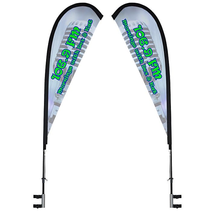 Premium 10' x 15' Event Tent - Sail Sign Banner - Two Sided