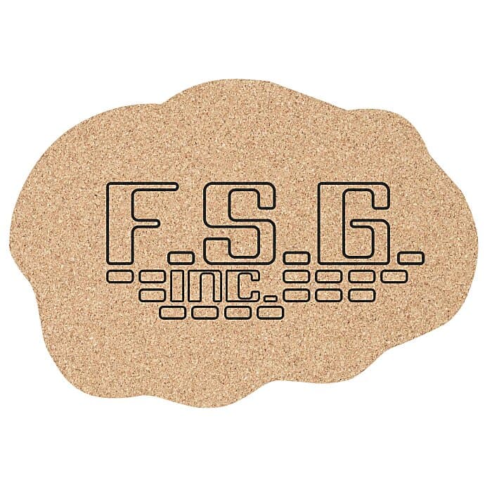 Large Cork Coaster - Cloud