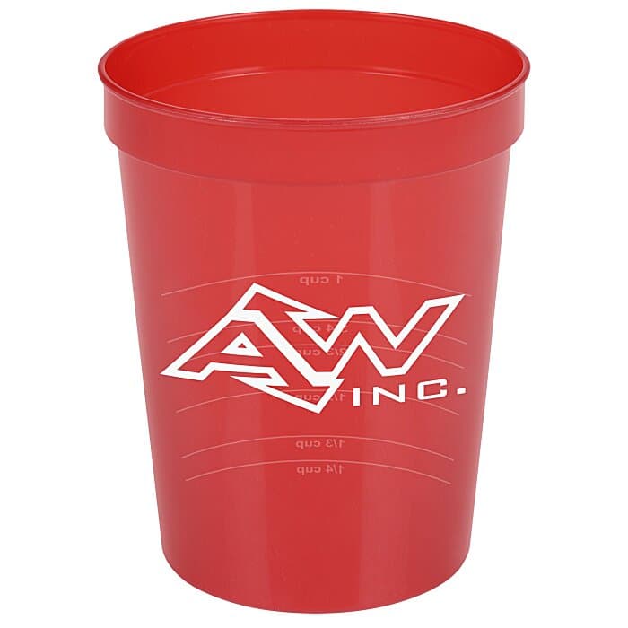 Translucent Stadium Cup with Measurements - 16 oz
