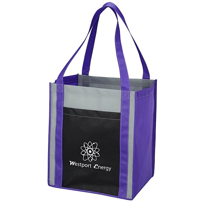 Color Combo Grocery Pocket Tote
