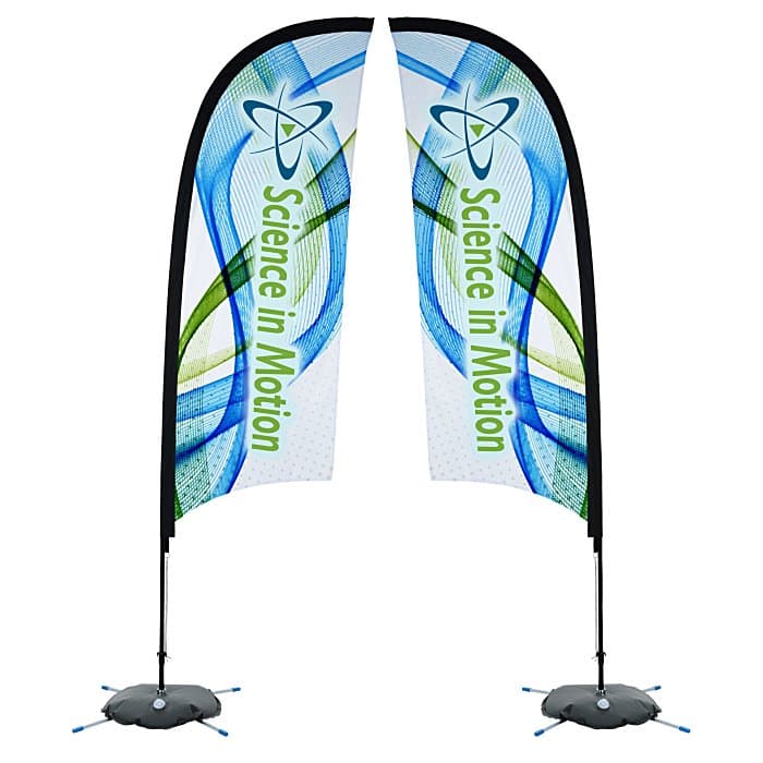 Indoor Razor Sail Sign - 9' - Two Sided