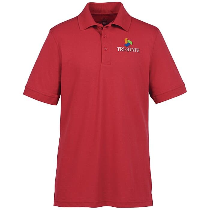 Smooth Touch Blended Pique Polo - Men's
