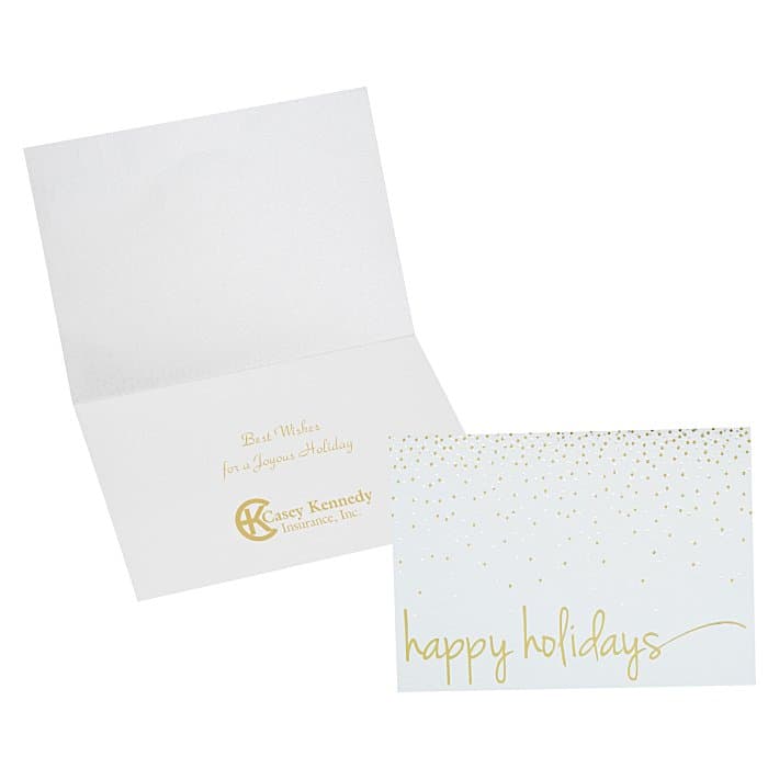 Happy Holidays Confetti Greeting Card