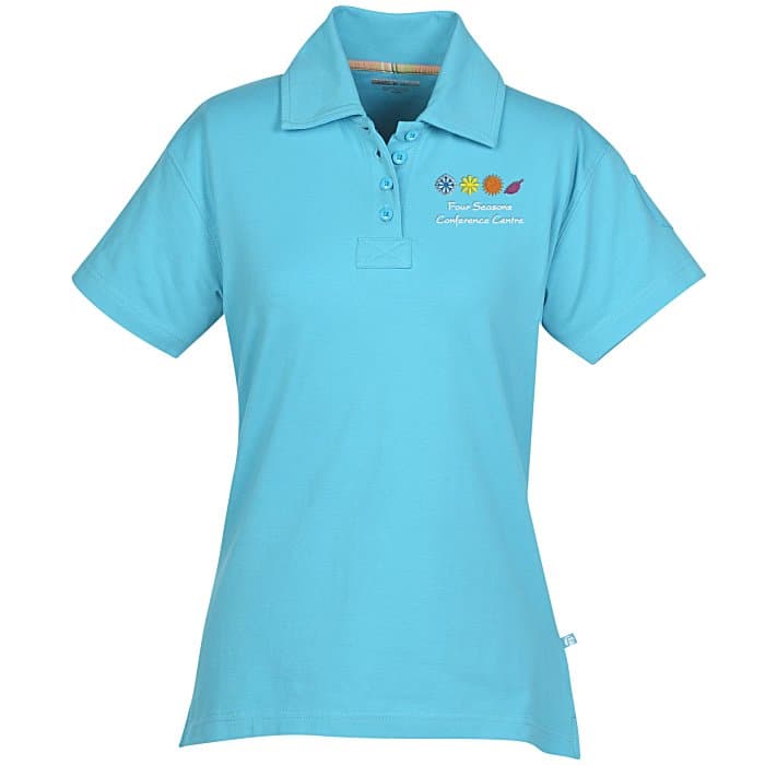 Ringspun Combed Cotton Jersey Polo - Ladies' - Embroidered