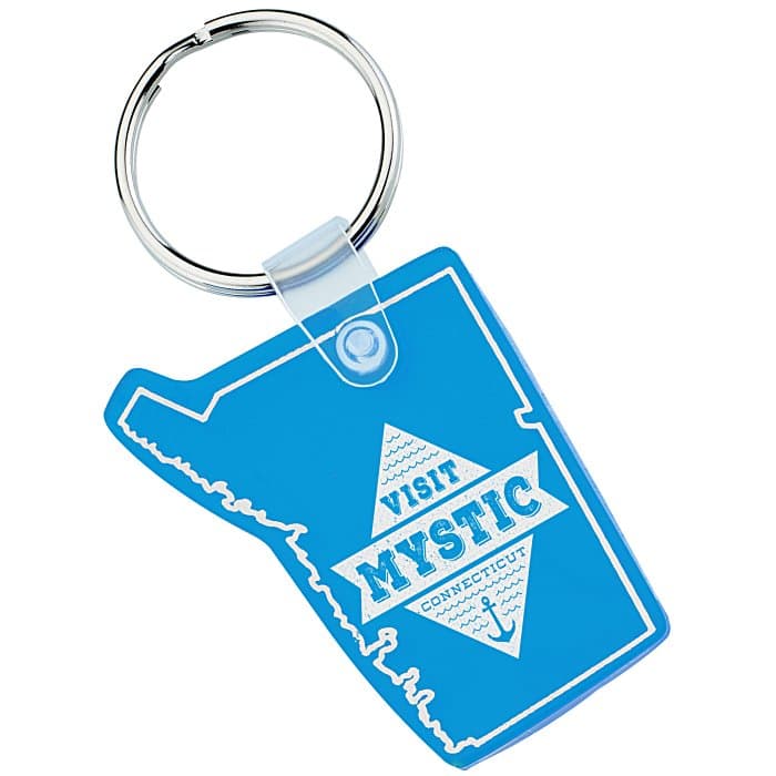Connecticut Soft Keychain - Translucent