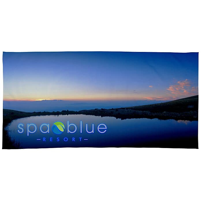 SubliPlush Velour Beach Towel - 30 inches x 60 inches - Heavyweight