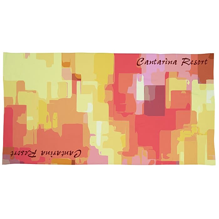 SubliPlush Velour Beach Towel - 35 inches x 65 inches
