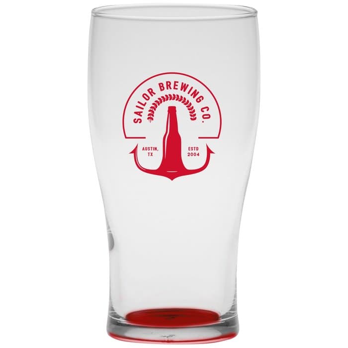 Tulip Pub Glass - 16 oz - Bottom Color