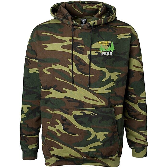 Code V Camo Hoodie - Embroidered
