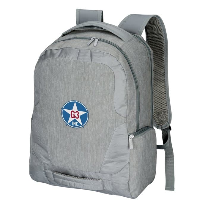Overland 17-inch Laptop Backpack with USB Port - Embroidered