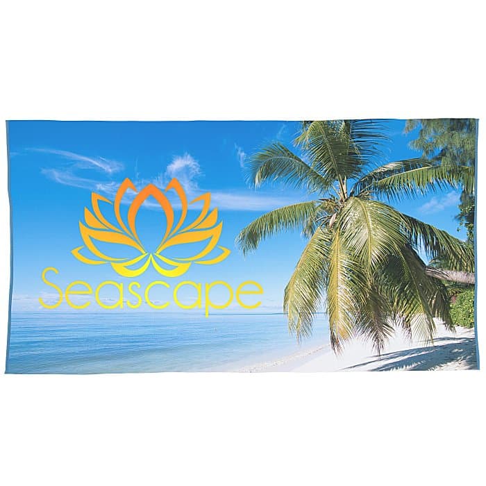 SubliPlush Velour Beach Towel - 35 inches x 65 inches - Colors
