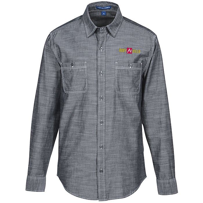 Slub Chambray Double Pocket Shirt - Men's