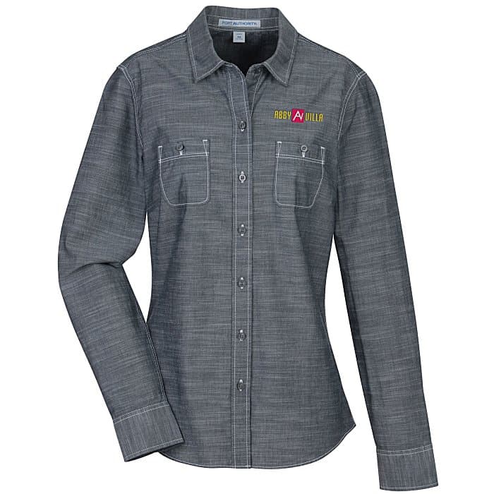 Slub Chambray Double Pocket Shirt - Ladies'