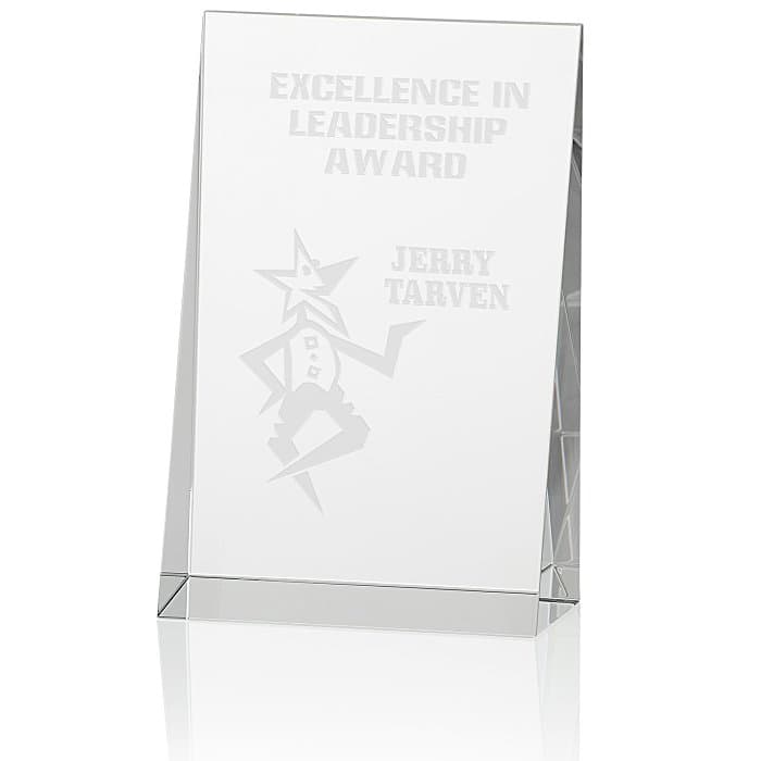Wedge Crystal Award - 5 inches