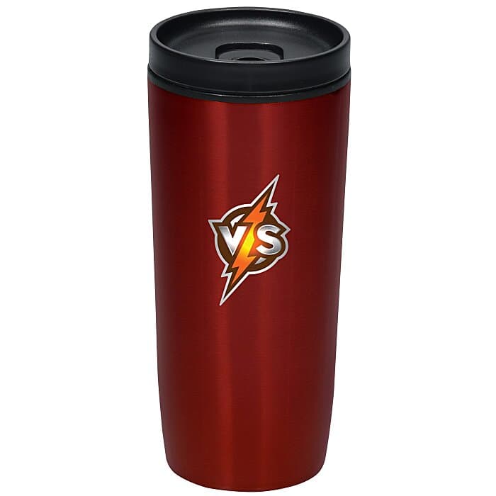 Custom Accent Stainless Travel Mug - 16 oz - Colors - Full Color