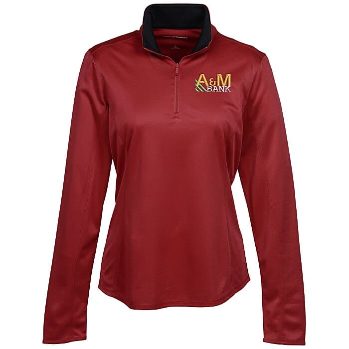 Silk Touch Performance 1/4-Zip Pullover - Ladies' - Embroidered