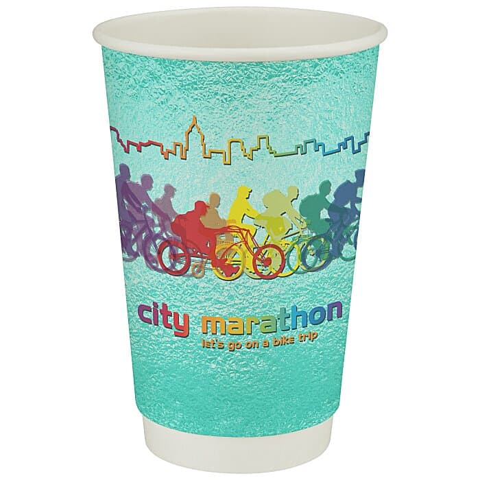 Full Color Insulated Paper Cup - 16 oz