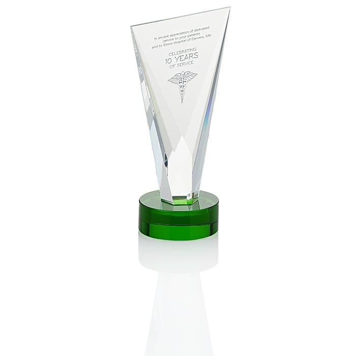 Valiant Crystal Award - 7 inches