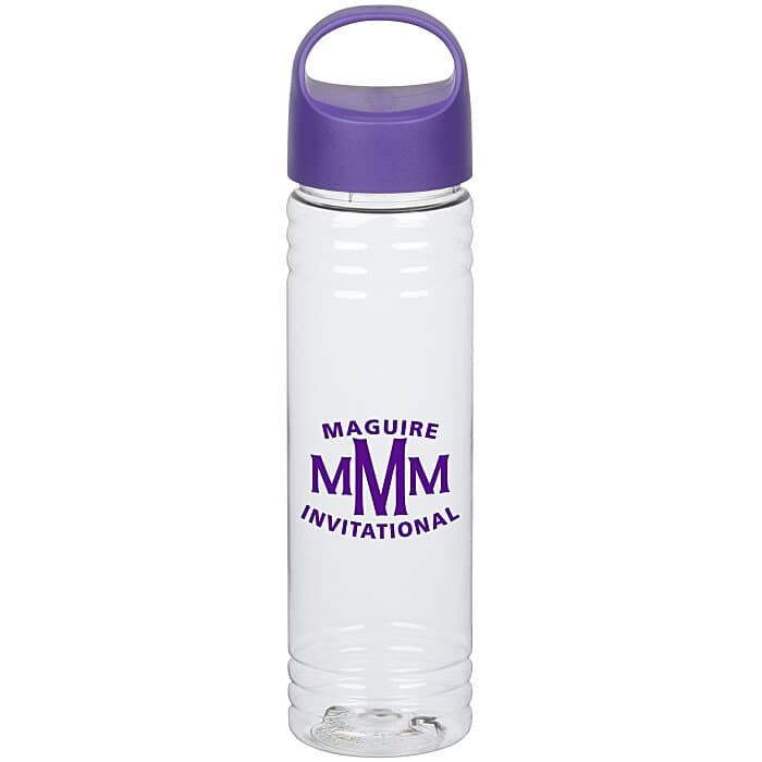 Clear Impact Halcyon Water Bottle with Oval Crest Lid - 24 oz
