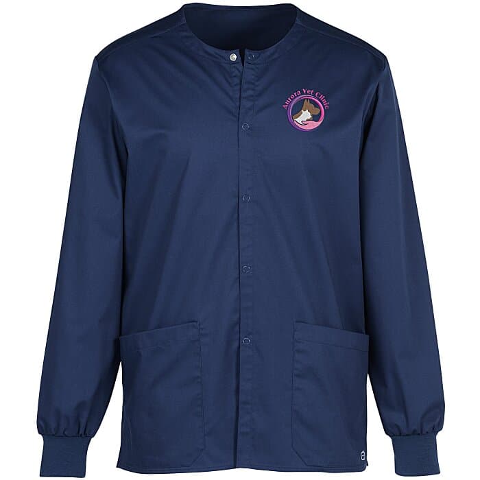 Wink Mechanical Stretch Snap Front Scrub Jacket