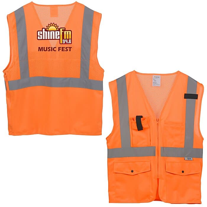 Xtreme Visibility Surveyor Reflective Zip Vest