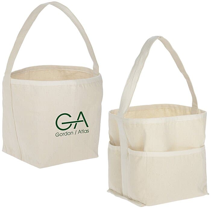 Reversible 10-oz Cotton Bucket Tote