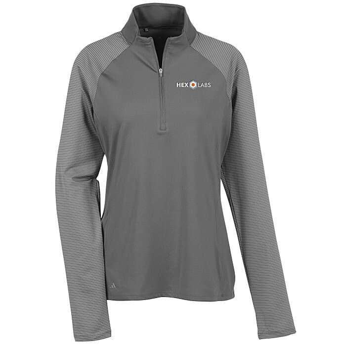 adidas Stripe Block 1/4-Zip Pullover - Ladies'