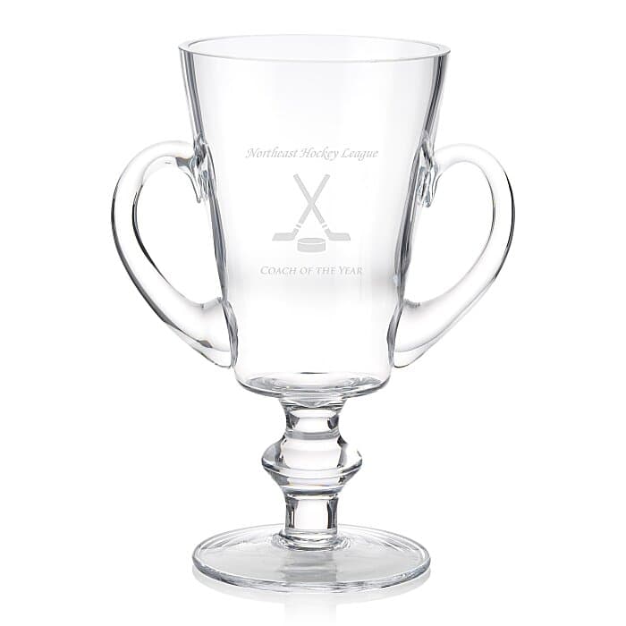 Trophy Cup Glass Award - 9 inches
