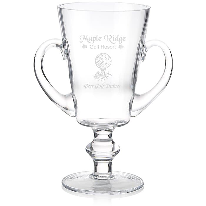 Trophy Cup Glass Award - 12 inches