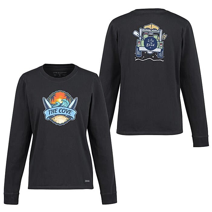 Life is Good Crusher Long Sleeve Tee - Ladies' - Full Color - 4WD