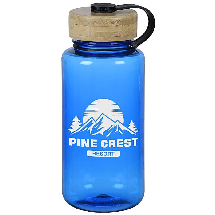 Tritan Bottle with Bamboo Lid - 34 oz
