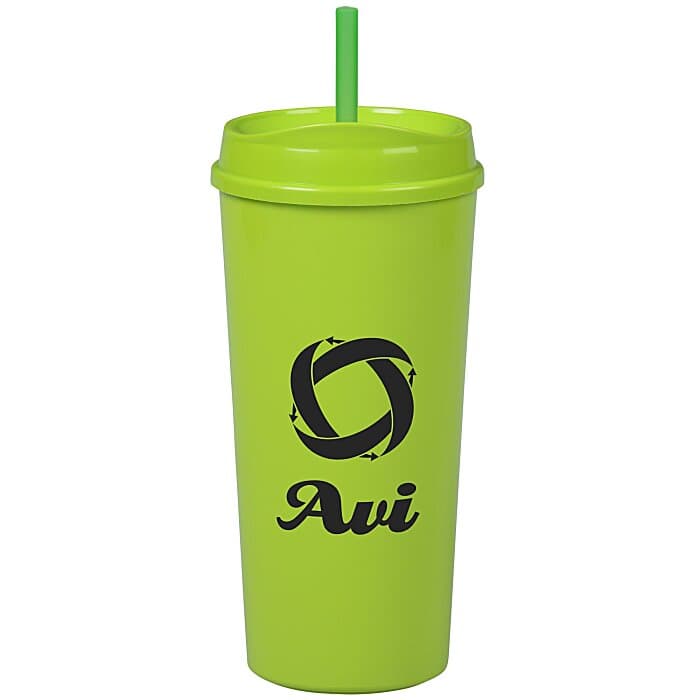Roadmaster Tumbler with Straw - 18 oz - White Interior