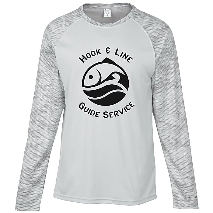 Paragon Cayman Performance Camo Colorblock Long Sleeve T-Shirt