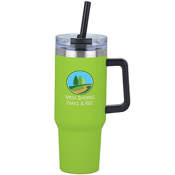 Intrepid Vacuum Mug with Straw - 40 oz - Full Color